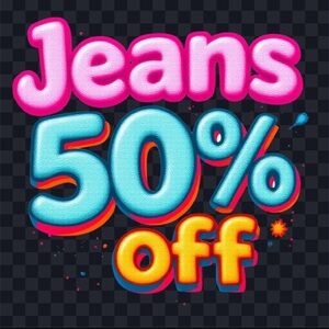 Colorful Jeans Sale Graphic
